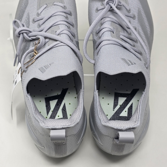 Adidas Adizero Electric+ Grey Silver IE3286 Football Cleats Mens Size 11 New - Picture 9 of 12